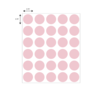 Nevs 3/4" Color Coding Dots Pink - Sheet Form DOT-34M Pink
